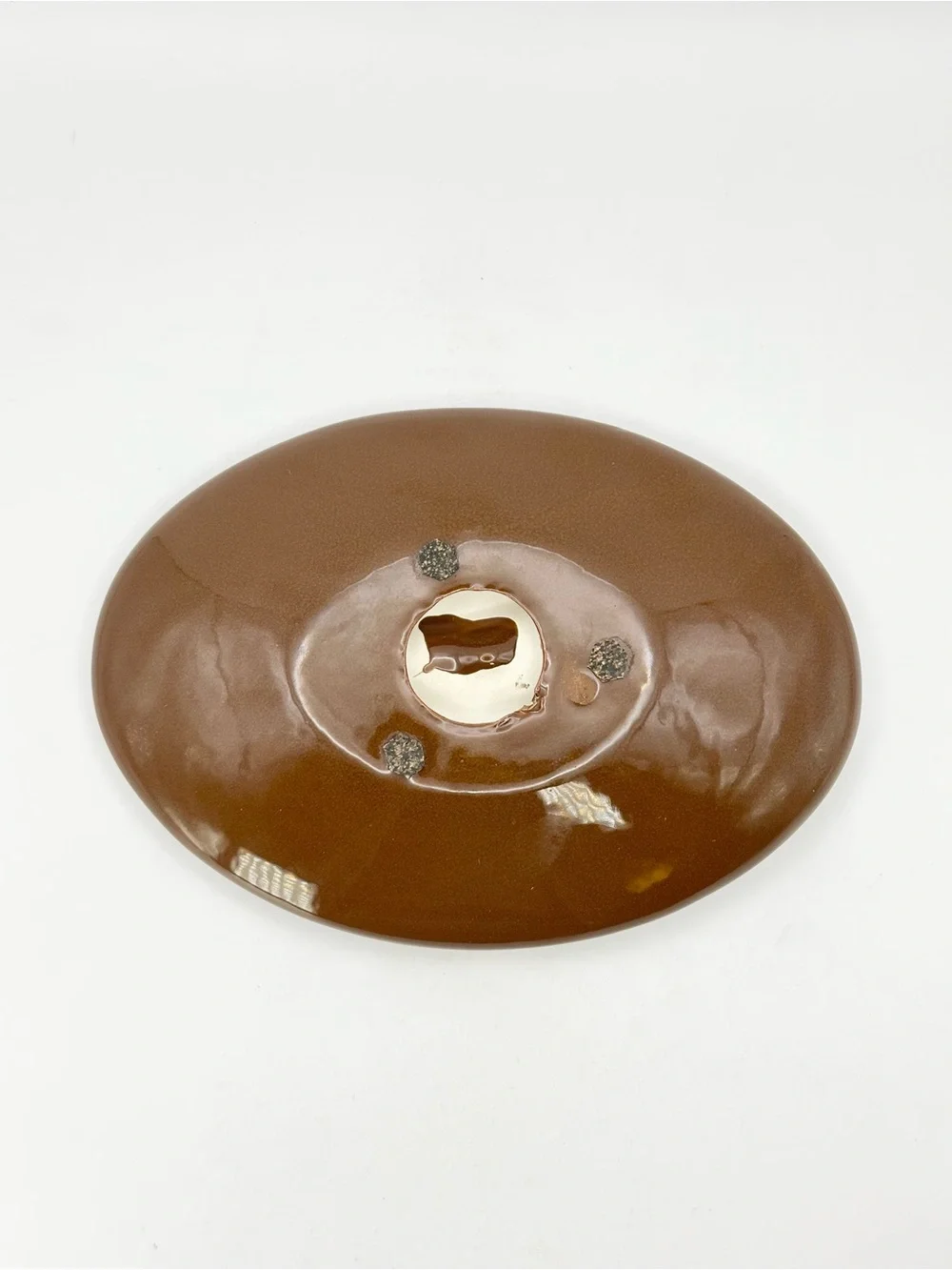 Vintage Brown Clam Shell Soap Dish Vohann of California